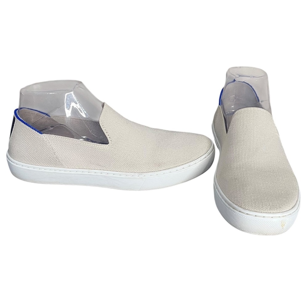 Rothy's The Slip On Sand Knit FabricLow Top Everyday Sneakers Women's Size 8